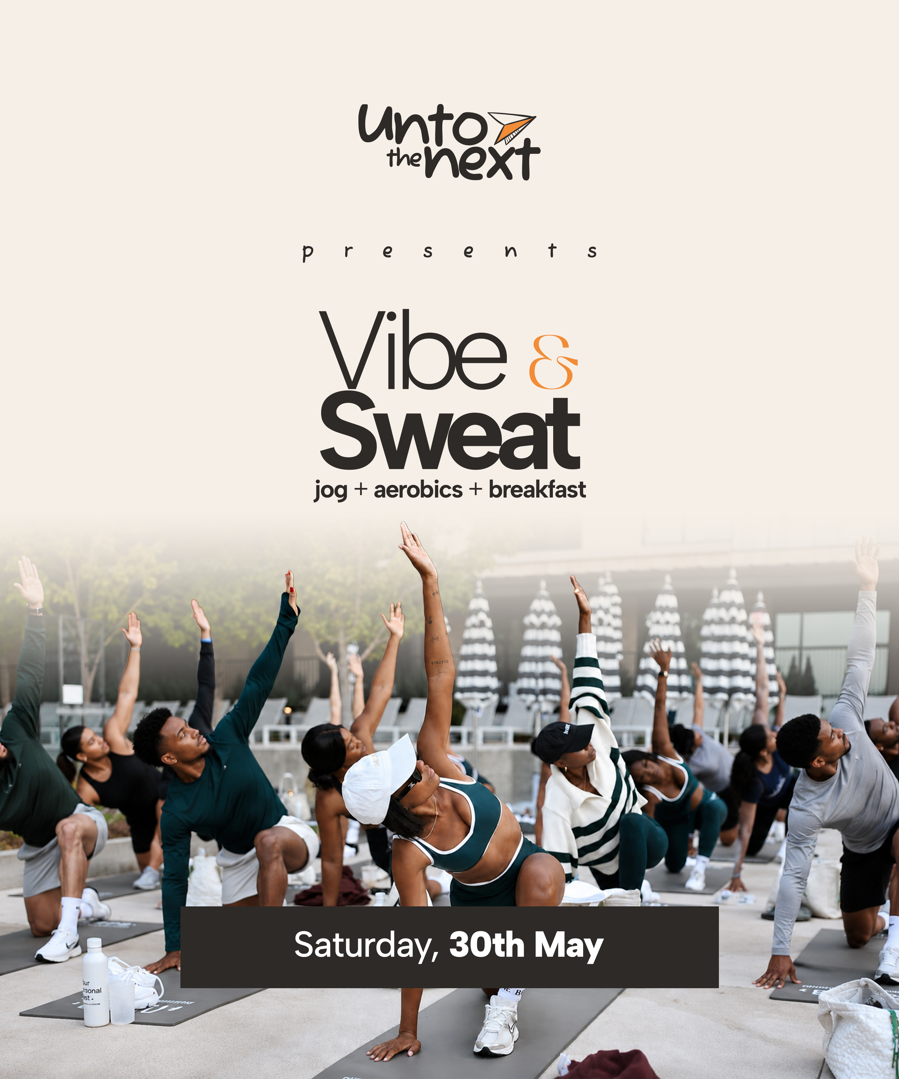 VIBE AND SWEAT: jog + aerobics + breakfast